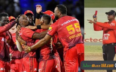 CPL Live Update: Trinbago Knight Riders Make History with First Red Card